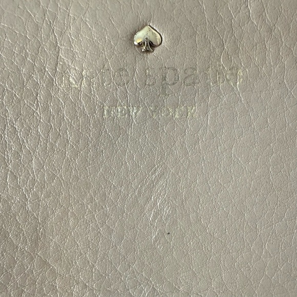 Kate Spade Wristlet Clutch Wallet Gray/Oatmeal - Picture 8 of 8